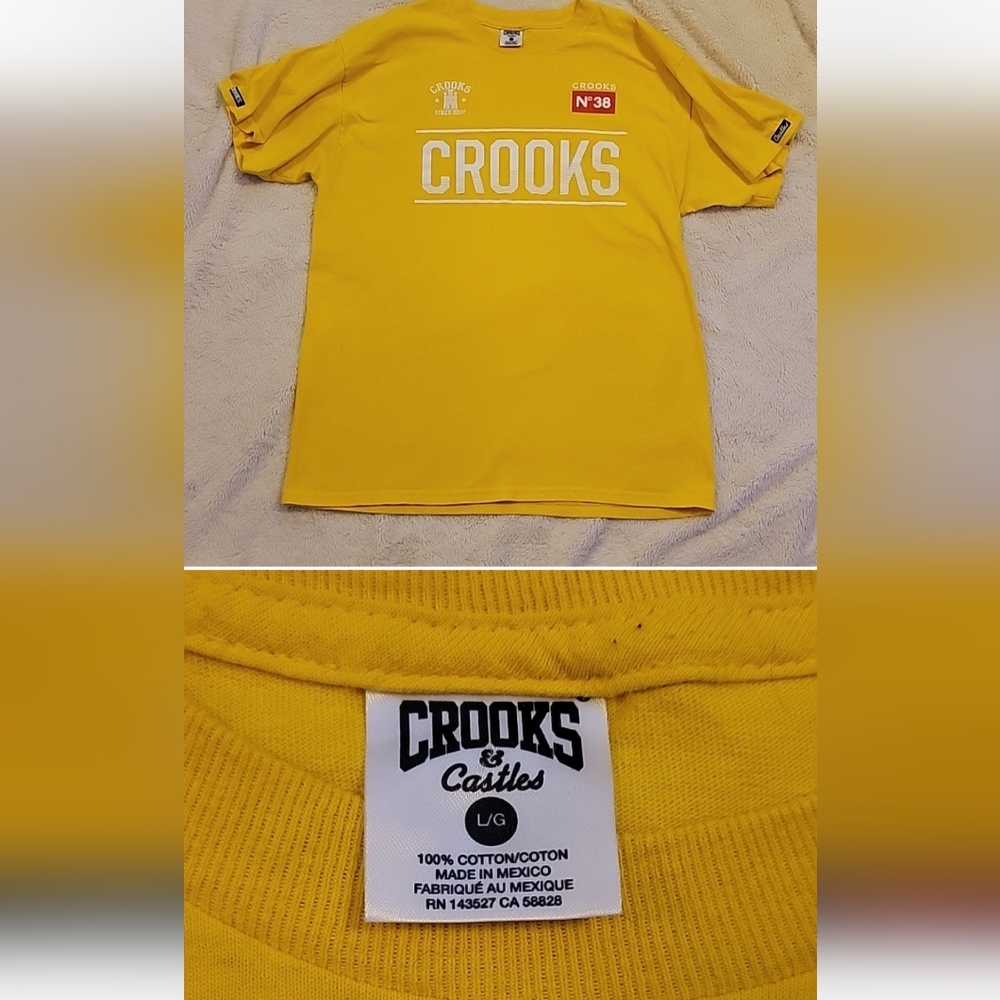 Crooks & Castles Kids Yellow T-Shirt
